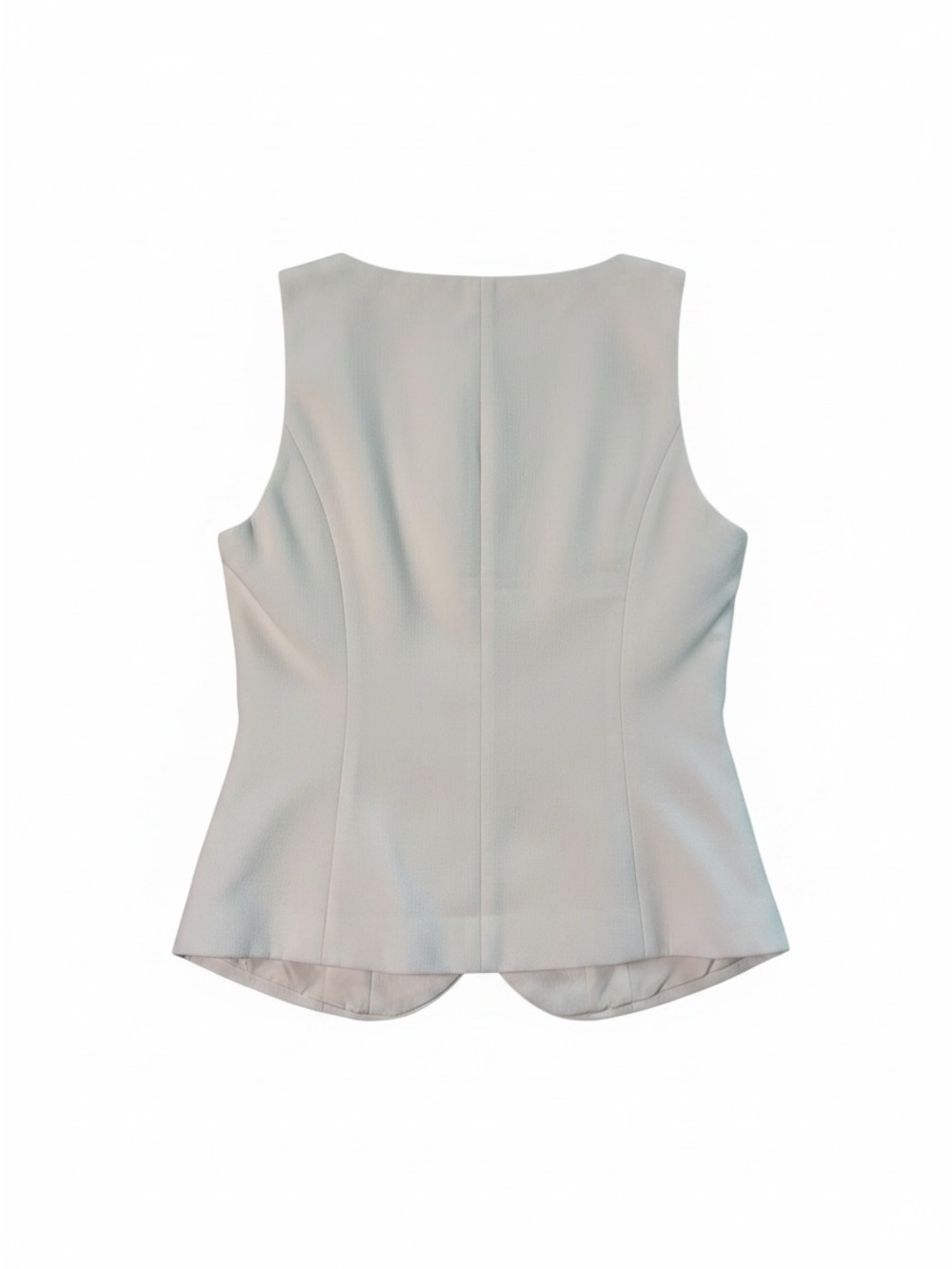 NWT A New DayTailored Vest Fully Lined Button Front Color: White Size S - Picture 3 of 6